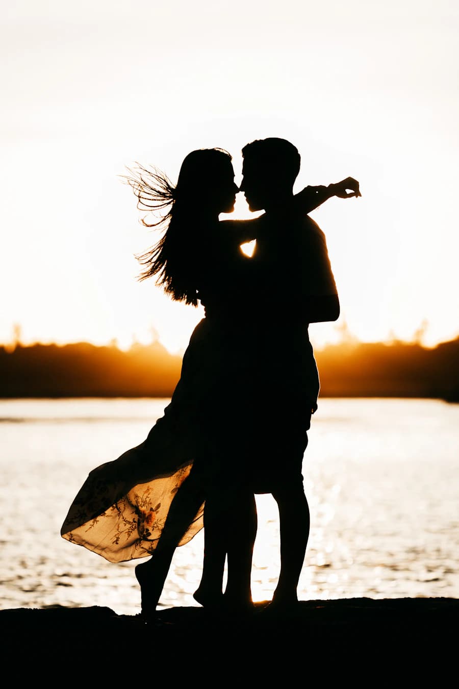 An intimate portrait of a couple together